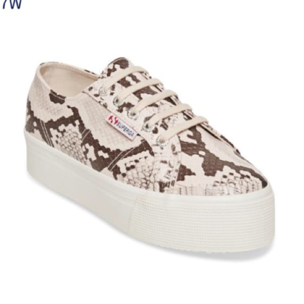 LAST❗️size 7.5 Superga•Platform SnakePrint Sneaker - Picture 1 of 10